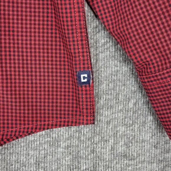 Chaps Shirt Mens XL Red Black Gingham Check Long Sleeve Button Down - Picture 7 of 12